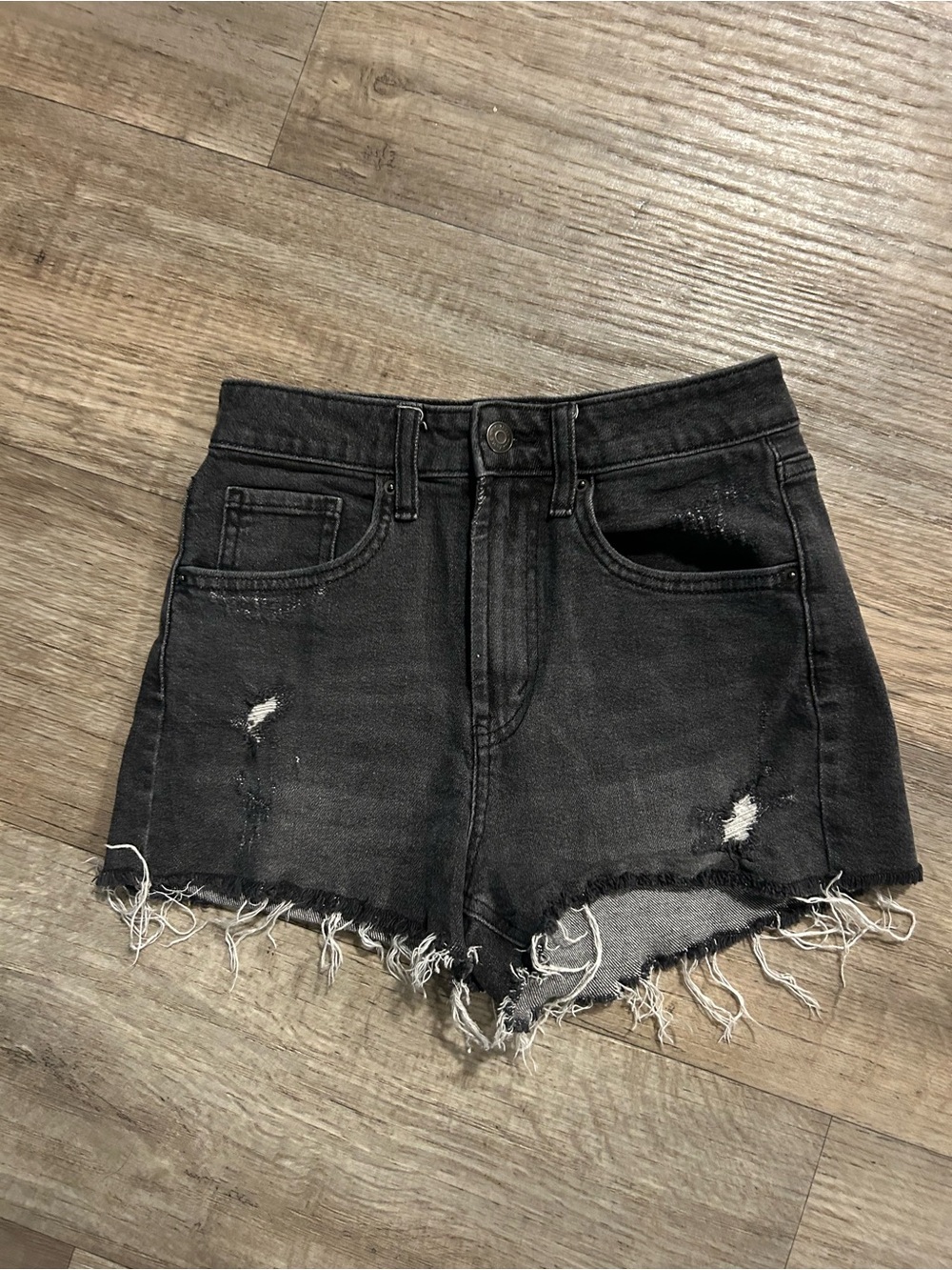 Wild Fable black denim shorts size 00 #wildfable #denim
